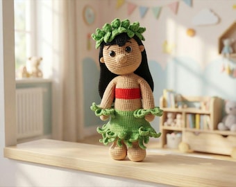 CROCHET PATTERN Lilo Doll Monster (Amigurumi, Crochet, Photo tutorial PDF file)