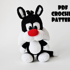 CROCHET PATTERN Cat Toy Amigurumi 16cm (cat Amigurumi, Crochet cat, Photo tutorial PDF file)