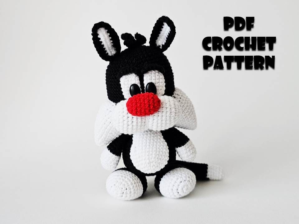 CROCHET PATTERN Cat Toy Amigurumi 16cm (cat Amigurumi, Crochet cat, Photo tutorial PDF file)