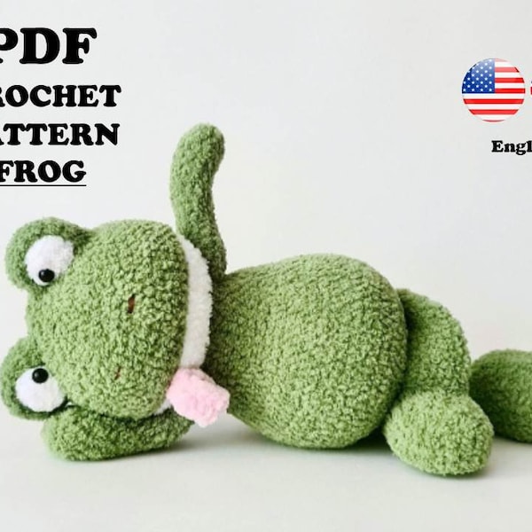 HÄKELANLEITUNG Frosch Spielzeug / Amigurumi PDF-Datei