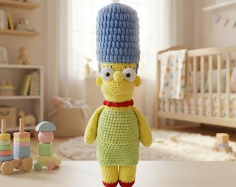 WZÓR SZYDEŁKOWY Marge (Amigurumi, szydełkowanie, samouczek fotograficzny, plik PDF)