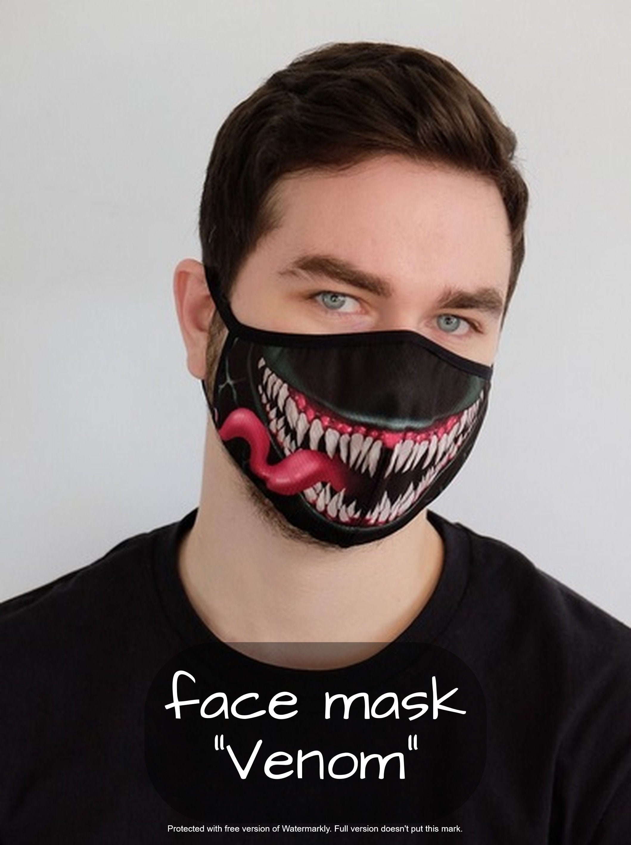 Venom Face Mask for Adults and Kids / Venom Face Mask / Face Etsy UK