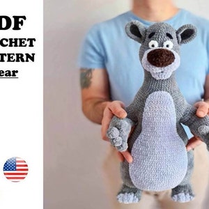 CROCHET PATTERN Bear Toy / Amigurumi tutorial PDF file / Cute Bear