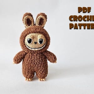 Schema all'uncinetto per Labubu (elfo Labubu Amigurumi, uncinetto, tutorial fotografico in formato PDF)