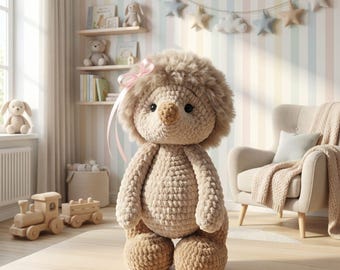 Crochet Hedgehog Toy Pattern, Amigurumi Tutorial (PDF)