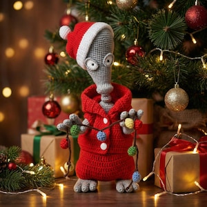 Crochet Pattern Christmas Clothes (Alien / American Dad) - 33 cm toy / AMIGURUMI PDF Tutorial