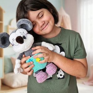 かぎ針編みのマウスのおもちゃ / 編みぐるみチュートリアル PDF ファイル / ミスターマウス