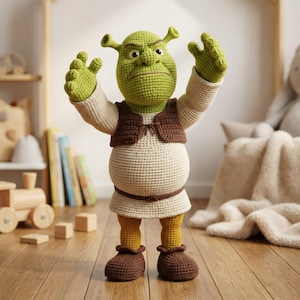 PATRÓN DE CROCHET Juguete Ogro / Tutorial Amigurumi Archivo PDF