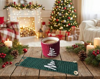 Crochet Cup Cozy Pattern PDF, Crochet Coffee Sleeve, Reusable Mug Cozy, Mug Holder Pattern, Drink Sleeve Pattern