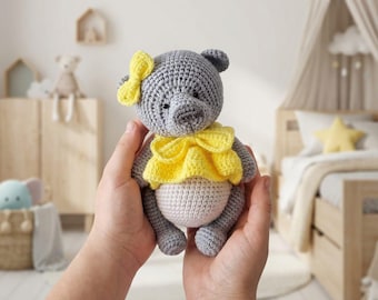 Molde de crochê para roupinhas de urso de pelúcia / Tutorial de amigurumi em PDF