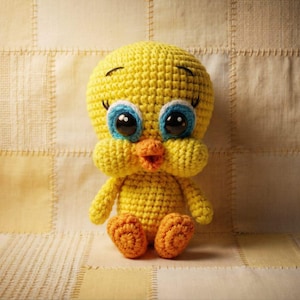 Canary Crochet Pattern, Bird Toy Amigurumi (PDF file)