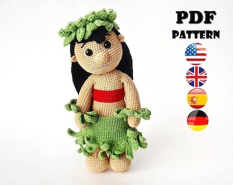 CROCHET PATTERN Lilo Doll Monster (Amigurumi, Crochet, Photo tutorial PDF file)