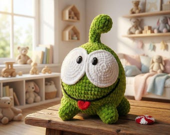 Green Monster Amigurumi Crochet Pattern (PDF file)