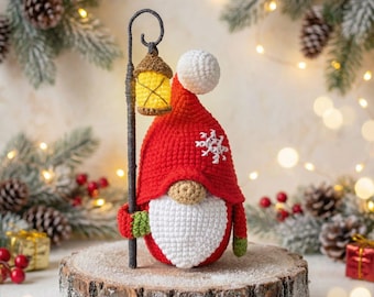 Santa Gnome Amigurumi Crochet Pattern (PDF)