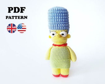 Marge CROCHET PATTERN  (Amigurumi, Crochet, Photo tutorial PDF file)