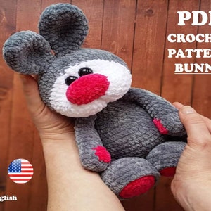 CROCHET PATTERN Baby Bunny Toy / Amigurumi tutorial PDF file