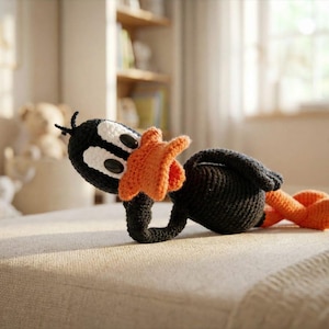 Duck Crochet Pattern PDF, Amigurumi Duck Toy, Cute Bird Crochet Pattern, Intermediate Duck, Digital Download