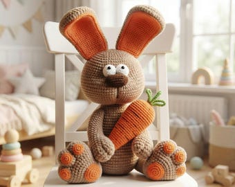 CROCHET PATTERN Bunny Toy / Amigurumi tutorial PDF file