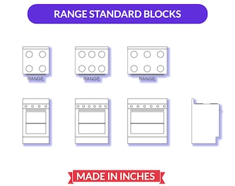 Autocad 2D Blocks Collection | Standard Range Blocks