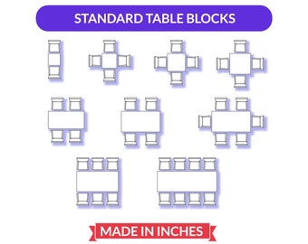 Autocad 2D Blocks Collection | Standard Seating Blocks | Interior Design & Architecture Package