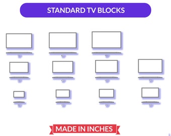 Autocad 2D Blocks | Standard TV Blocks | Plans & Elevations