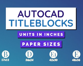 Autocad Titleblocks For Architects & Interior Designers