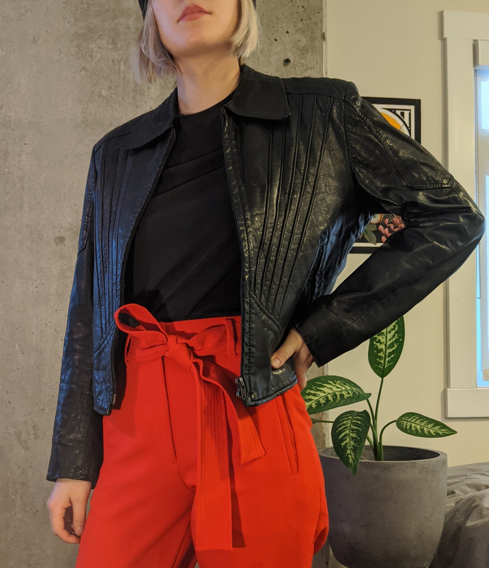 Gender Fluid Leather Jacket FCK Gender Roles NonBinary Etsy
