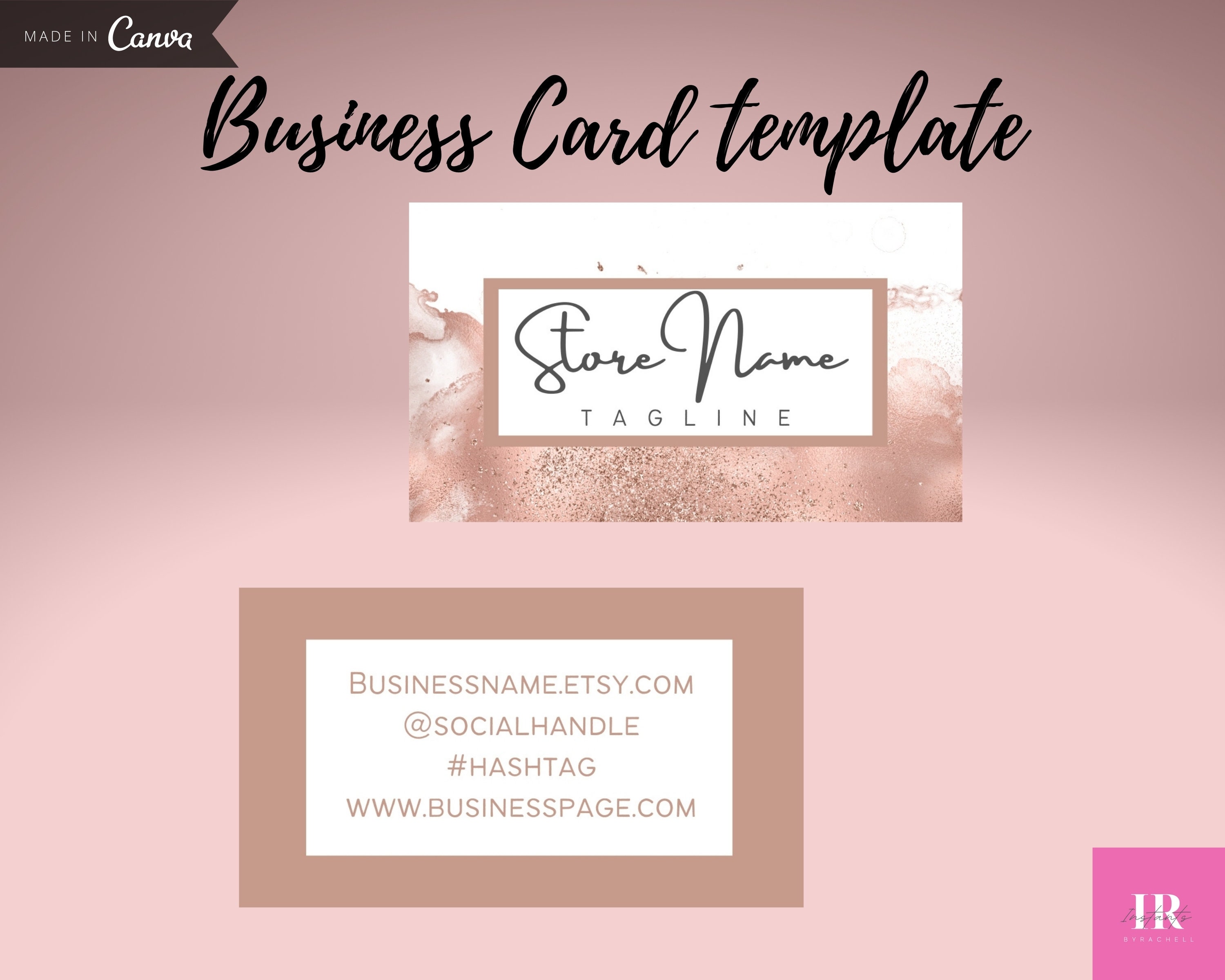 Business card for candles Business card template download Etsy