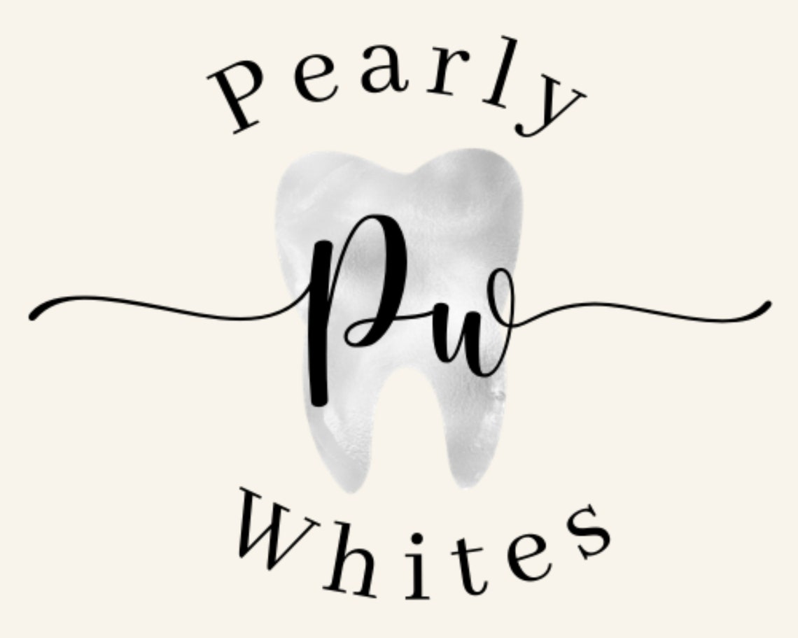 Dentist logo Pre made tooth whitening logo brand ID Teeth Etsy