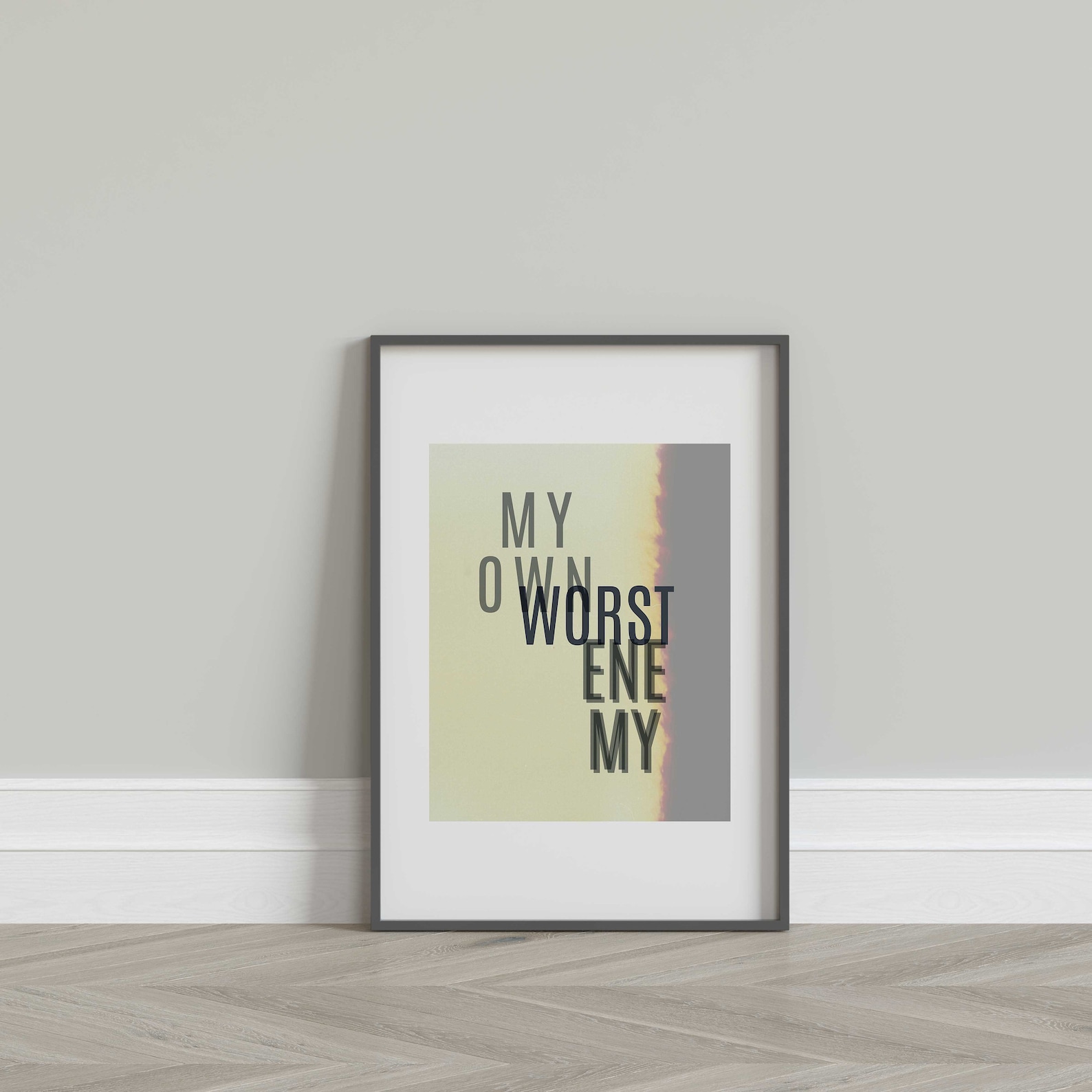 My Own Worst Enemy Worst Enemy I Am My Own My Enemies Song | Etsy