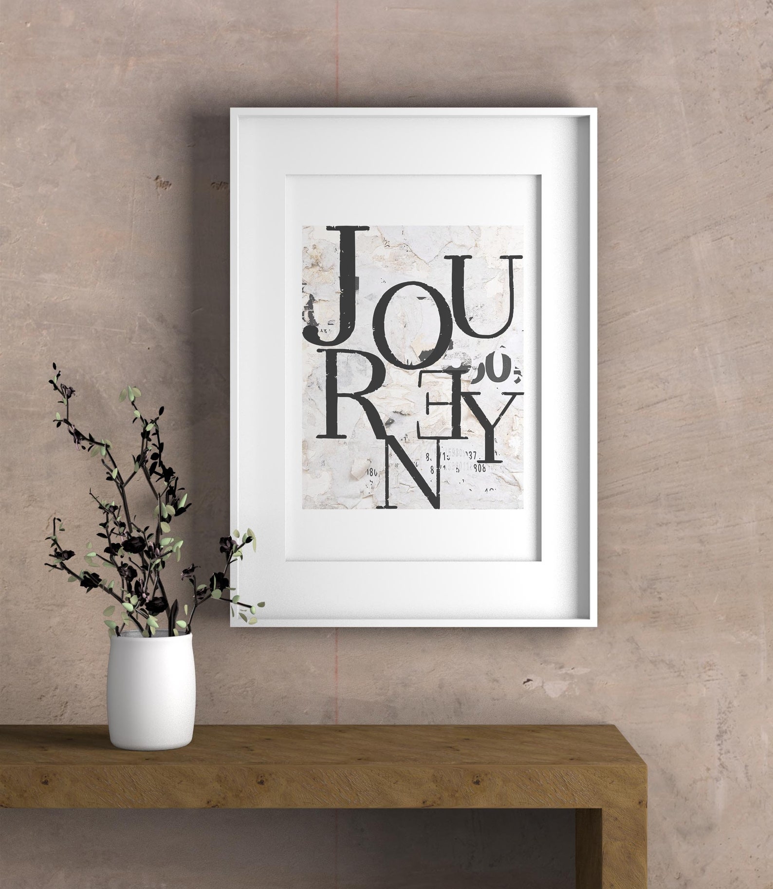 Journey Wall Decor 2 Set Gifts Journey Minimal Quote Print - Etsy