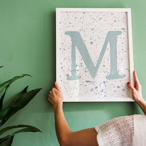 Letter M Print, Large Letter Print, Custom Initial Print, Initial ...