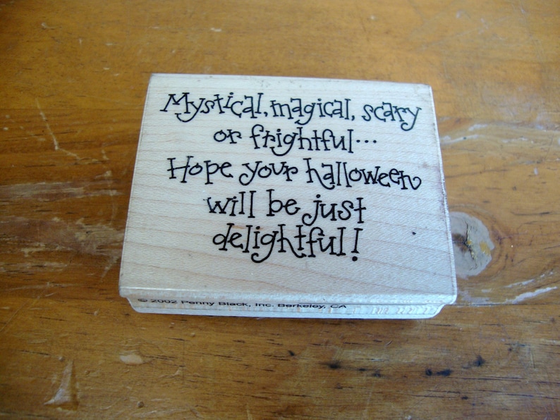 Halloween Rubber Stamp by Penny Black