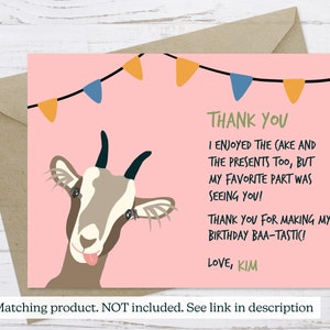 Goat Farm Party Invitation, Editable Goat Birthday Invitation, Goat ...