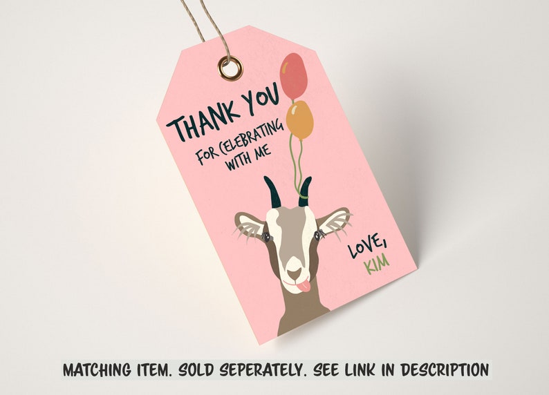 Goat Farm Party Invitation Editable Goat Birthday Invitation - Etsy