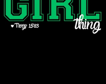 Girl Scout Shirt digital download, girl scout gifts, Girl Scouts, white lettering