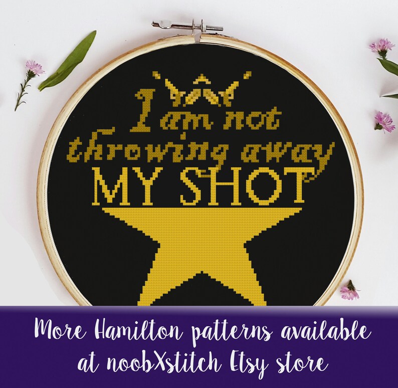 Aaron Burr cross stitch cute embroidery Hamilton cross stitch pattern Aaron Purr funny cross stitch Broadway musical cross stitch