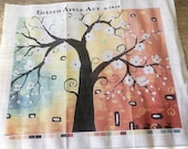 Golden Apple Art Mono Canvas 40x50cm | Printed Tapestry Canvas | Needlepoint Stitching Project