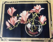 Margot Creations de Paris Vase of Magnolias Tapestry Canvas #3247