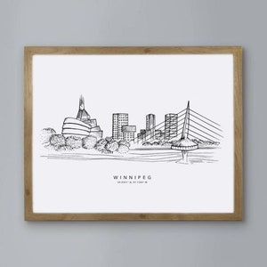 WINNIPEG - City Skyline, WPG, Manitoba
