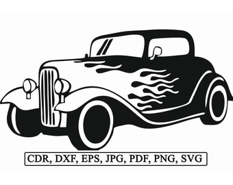 Hot Rod Svg Etsy
