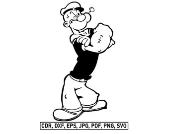 Popeye Svg Etsy