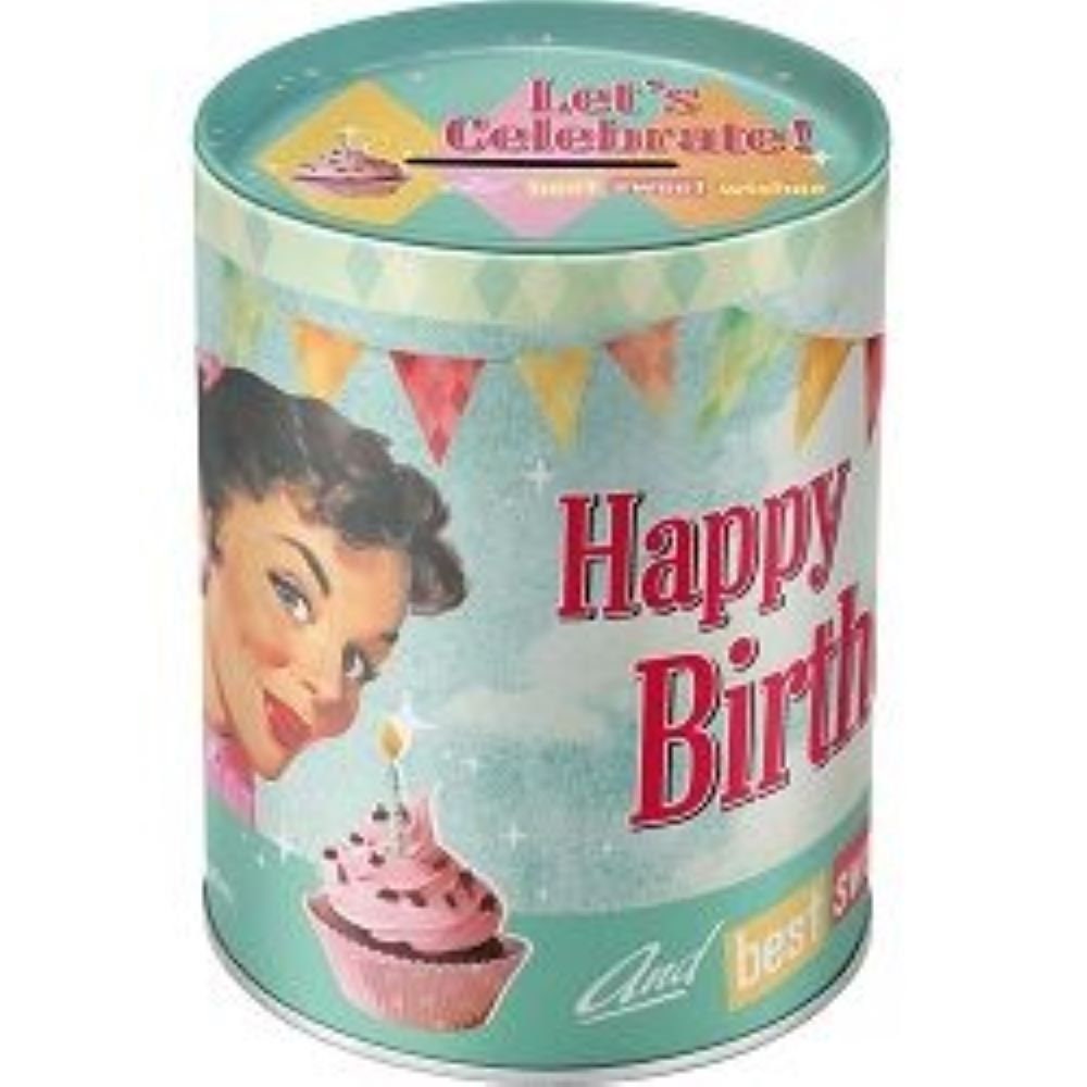 Tirelire Métal Happy Birthday