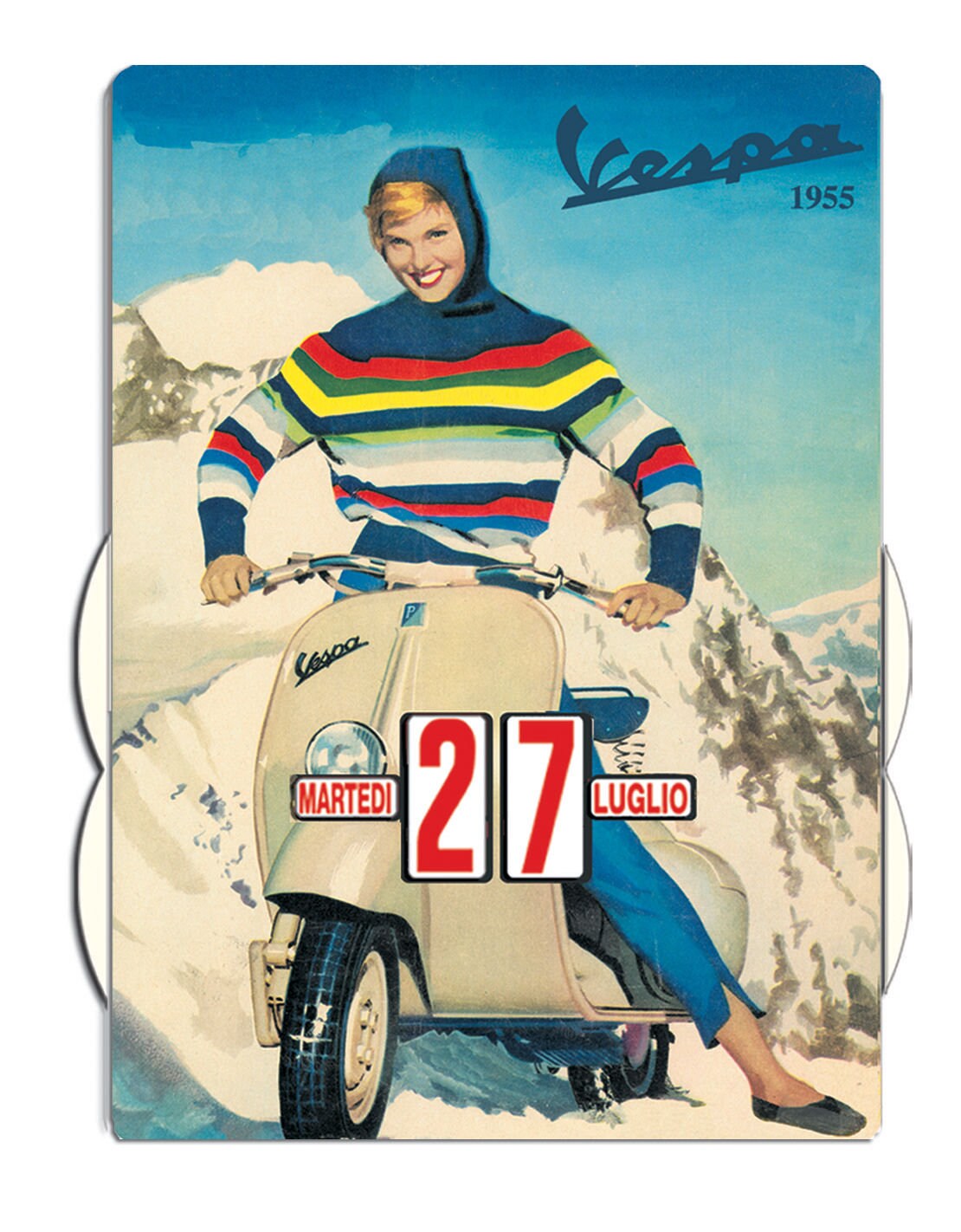 Calendrier Perpétuel Vespa Neige