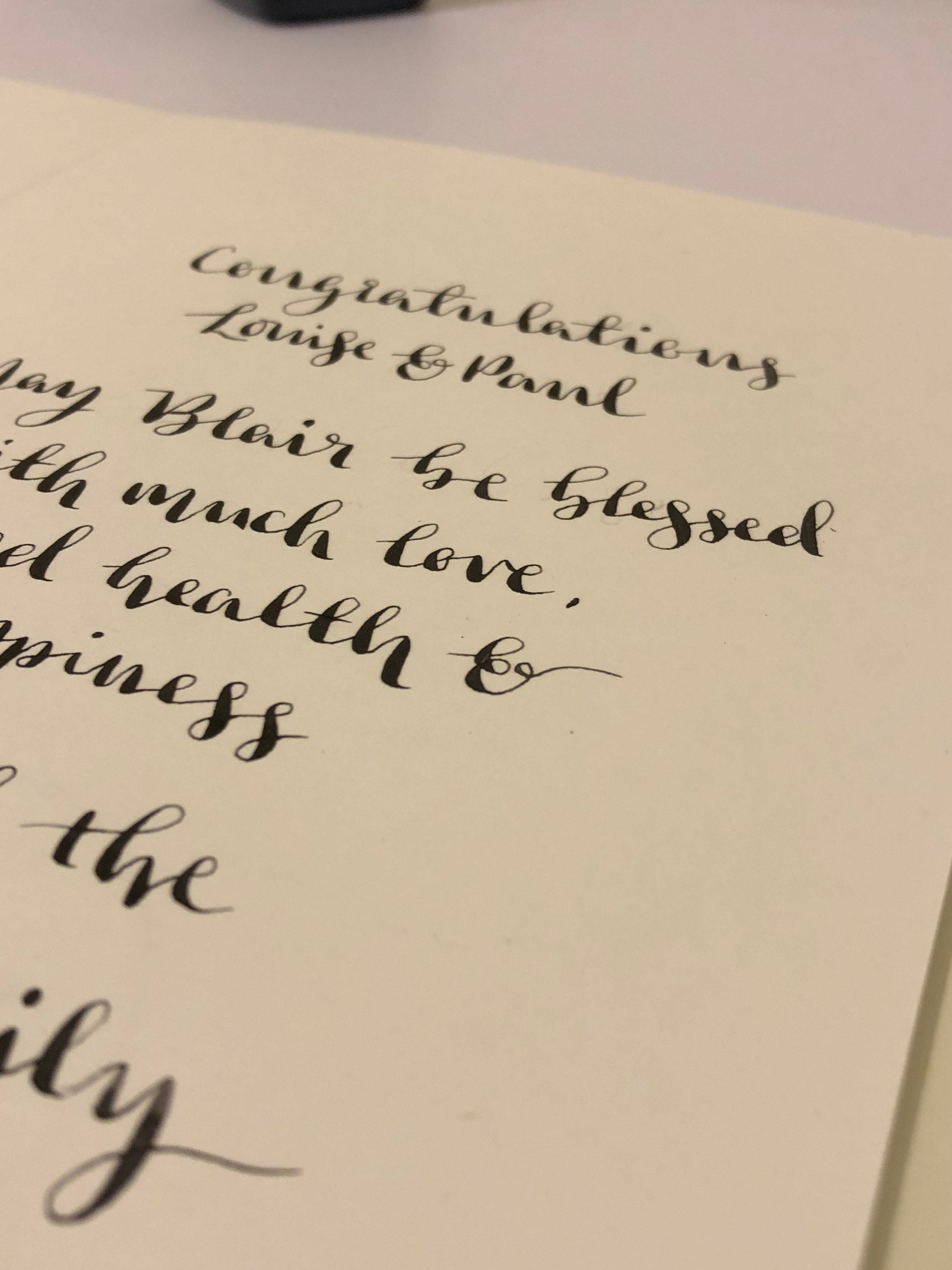Hanwritten Message CUSTOM PRINTED CARDS Handwritten Message Personalised - Etsy