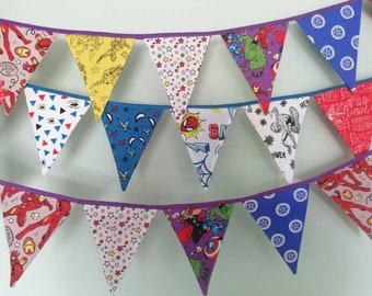 Super Heroes/Spiderman Bunting