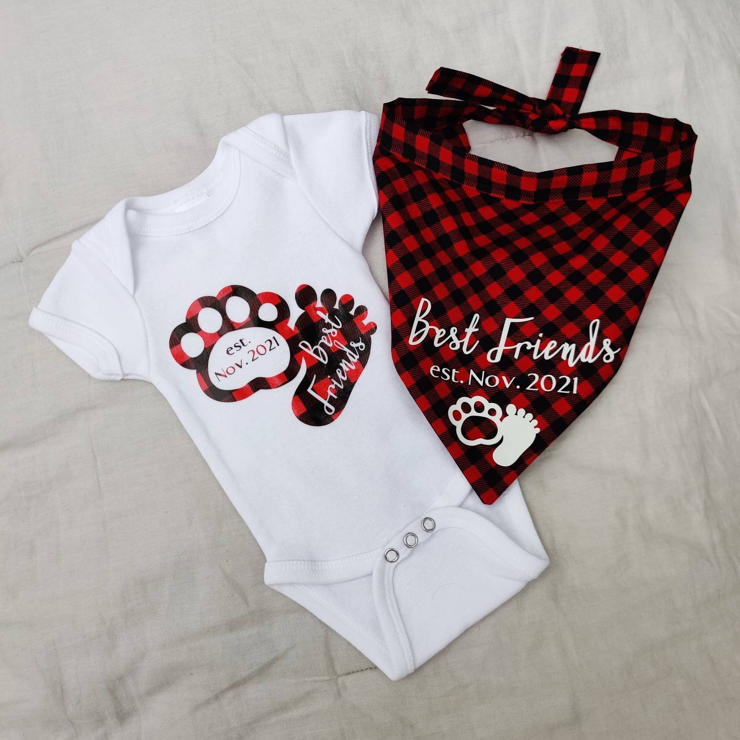 Baby and Dog Matching outfit Best Friend Baby/Dog Set Baby Etsy