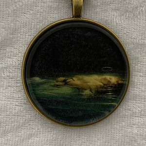 The Young Martyr- Paul Delaroche- French Art Print Pendant Necklace