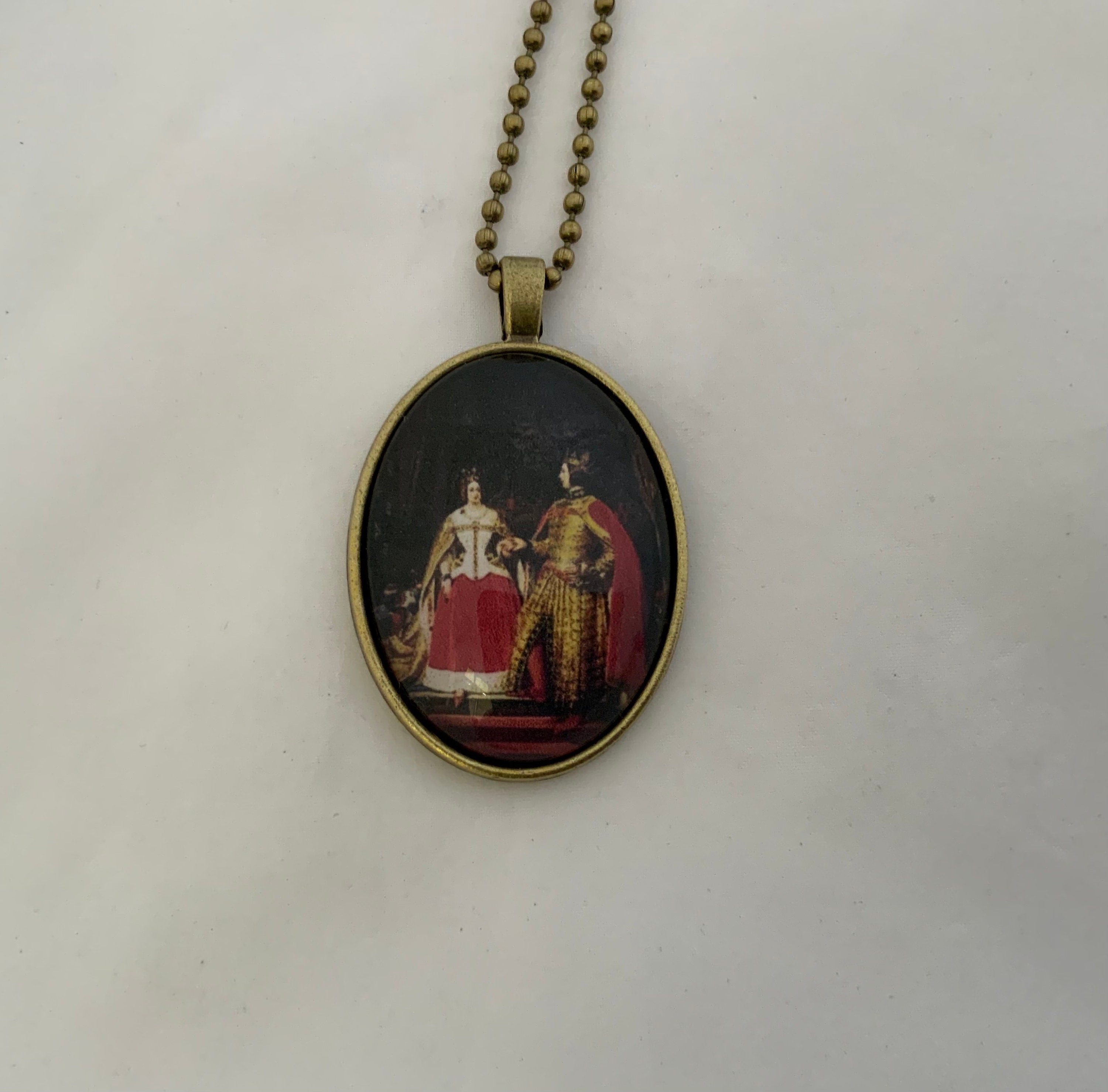 Queen Victoria and Prince Albert Art Print Pendant Necklace Etsy