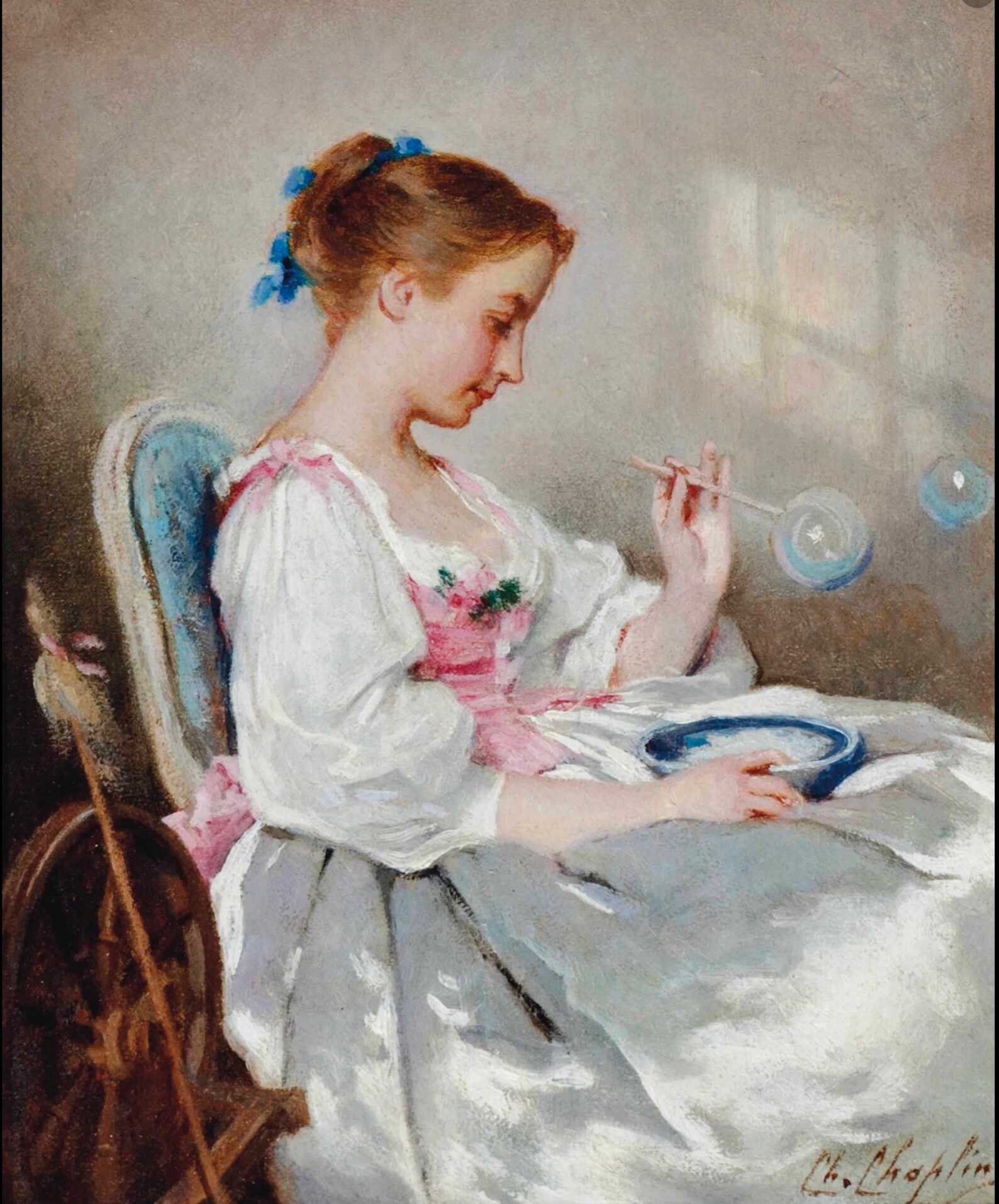 Blowing Bubbles Charles Joshua Chaplin French Art Print Etsy Blowing Bubbles Charles Joshua Chaplin French Art Print Etsy